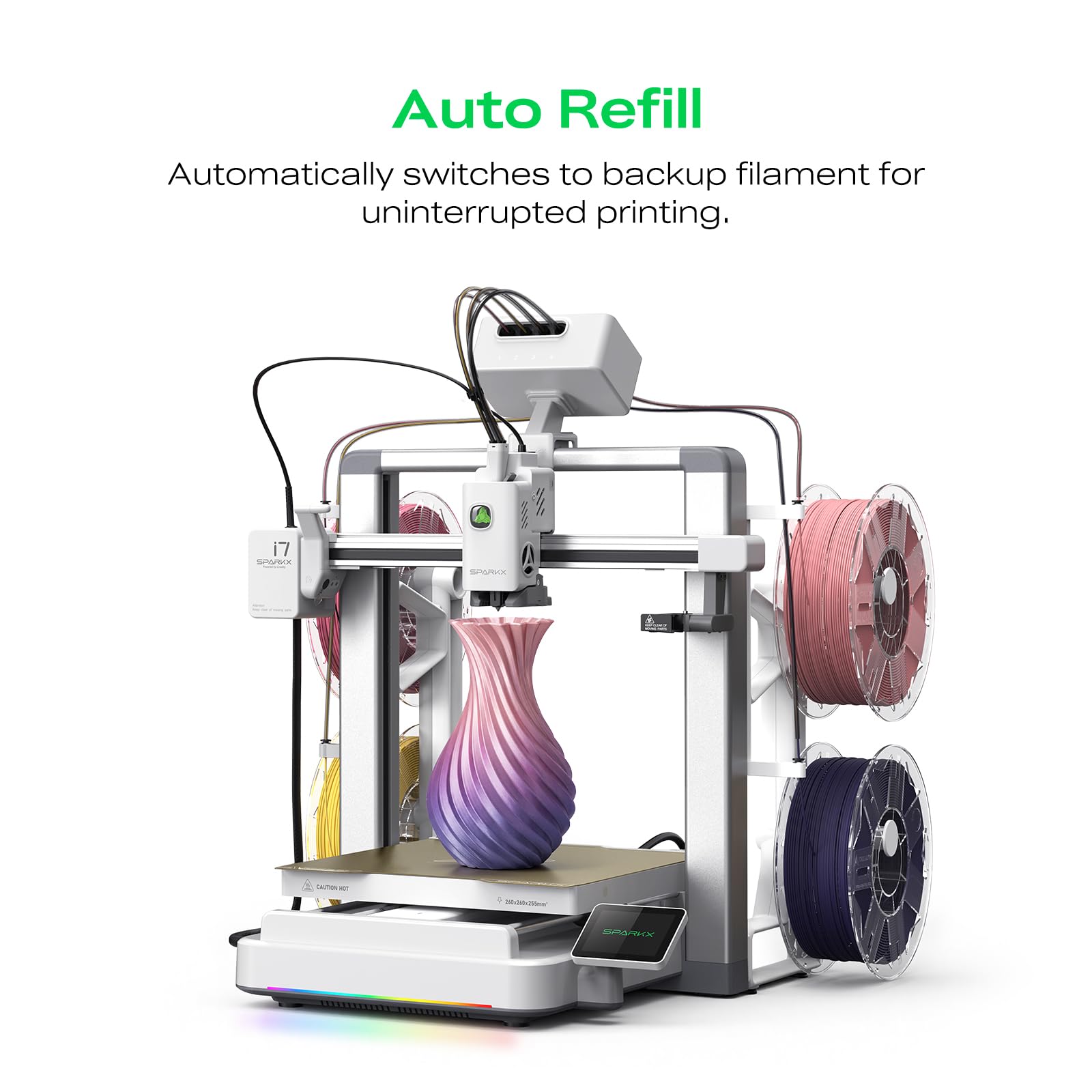 Creality SPARKX i7 Nano 3D Printer - Multi-Color & Auto Leveling -5