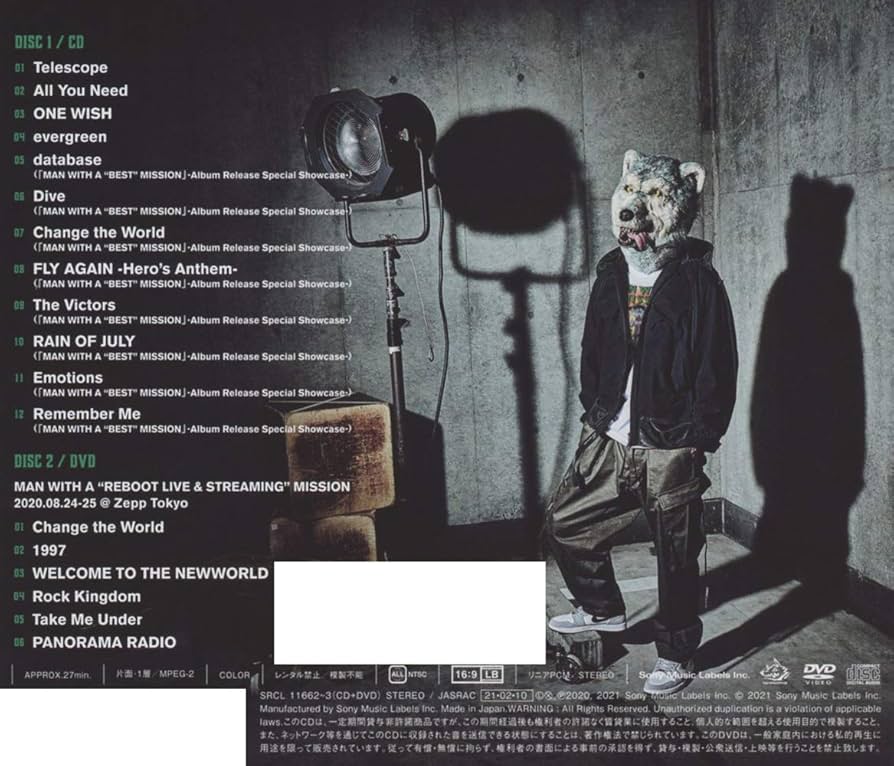 man with a mission マンウィズ　初回限定盤シングルCD９枚帯付 man with a mission マンウィズ 初回限定盤シングルCD9枚帯付