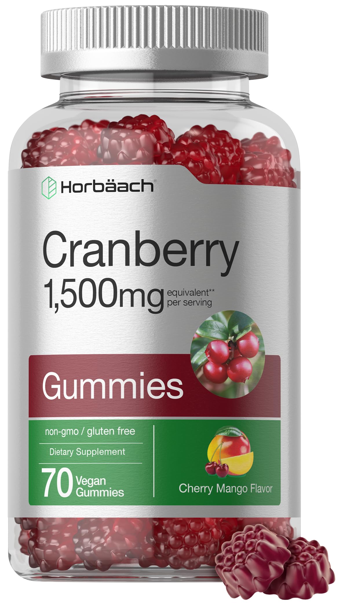 Horbäach Cranberry Gummies | 70 Count