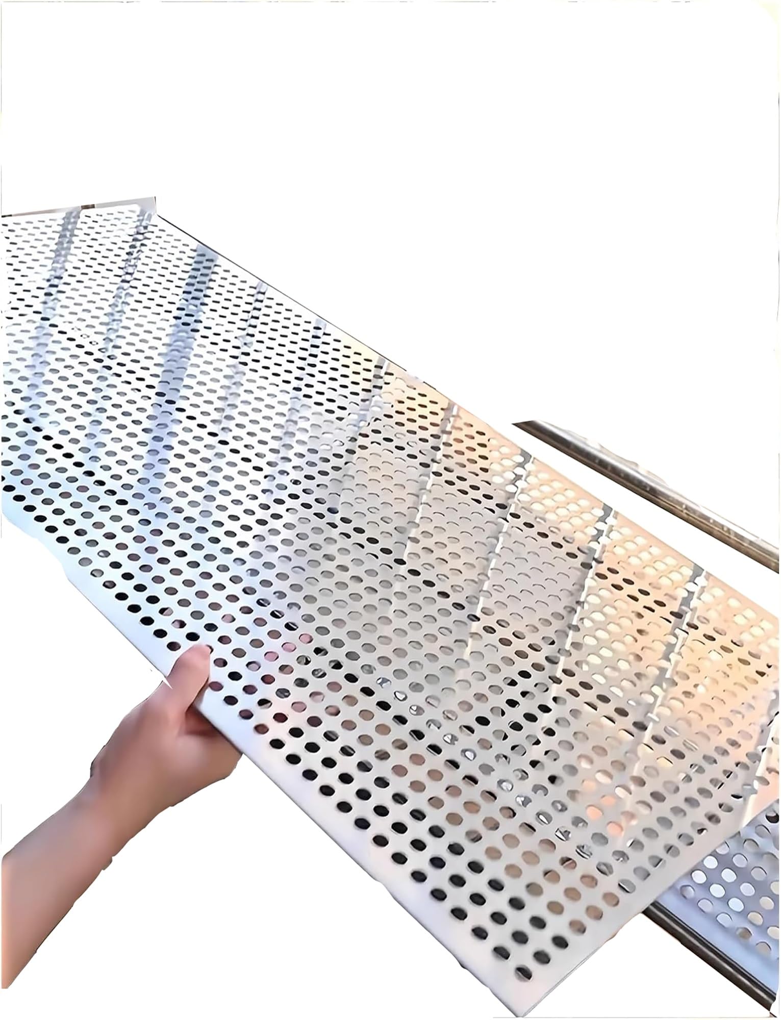Lamiera forata in acciaio inossidabile for finestre, anti-caduta, a prova di perdite, piastra in rete forata in metallo, schermo in lamiera metallica industriale(60x140cm)