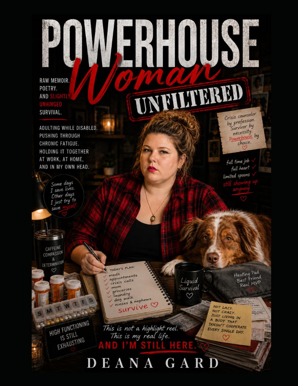 POWERHOUSE WOMAN: UNFILTERED: Raw Memoir, Poetry, and Slightly Unhinged Survival Through Chronic Illness, Burnout, and Everyday Life