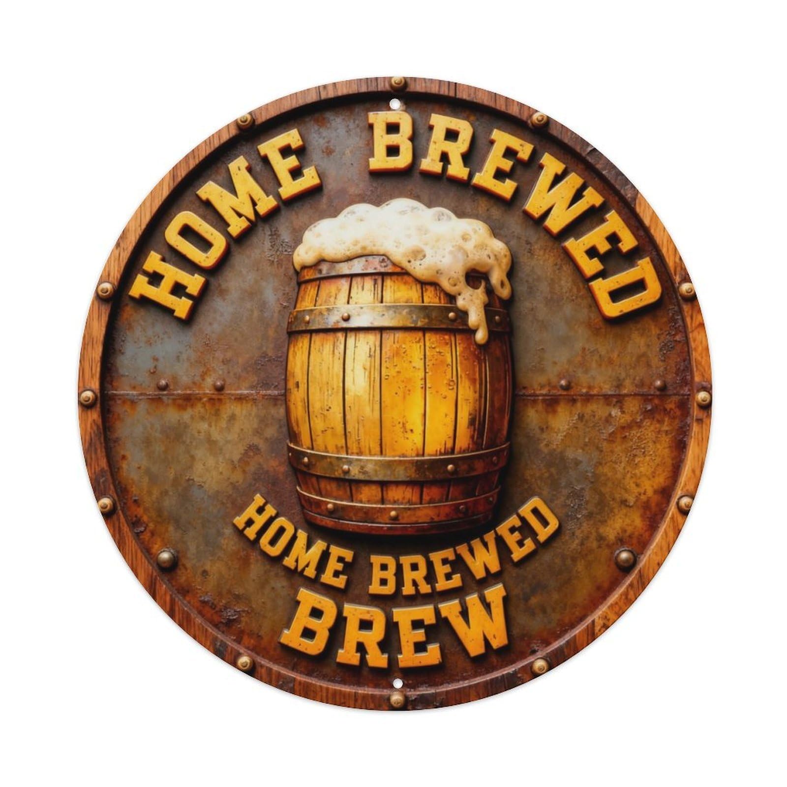 Home Brewed Best Brew Metal Tin Sign Plaque