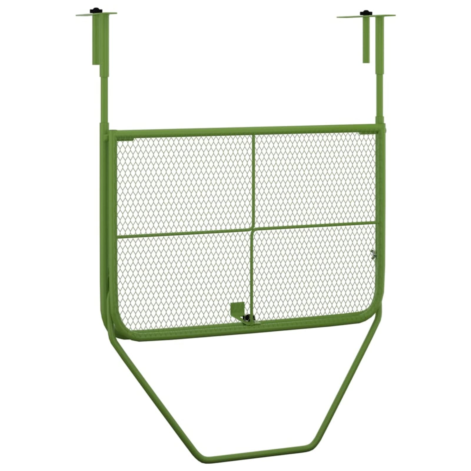 Homgoday Table de balcon pliante - Table suspendue de balcon - Table suspendue - Table d'appoint pliante pour balustrade de balcon - Vert - 60 x 40 cm - Acier