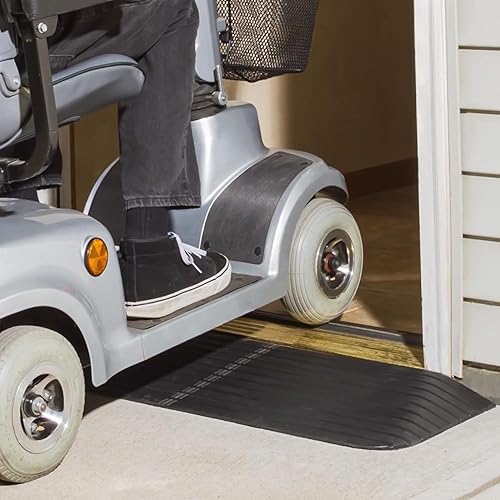 Vista 22 de Rampa de goma maciza para silla de ruedas Silver Spring, poderosa, para entrada, rampa, Negro, 1, 1