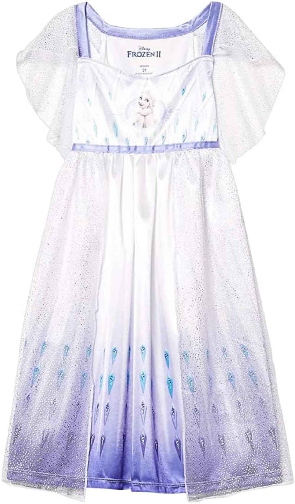 Disney Frozen Elsa Girls' Fantasy Gown Nightgown, Size 4t