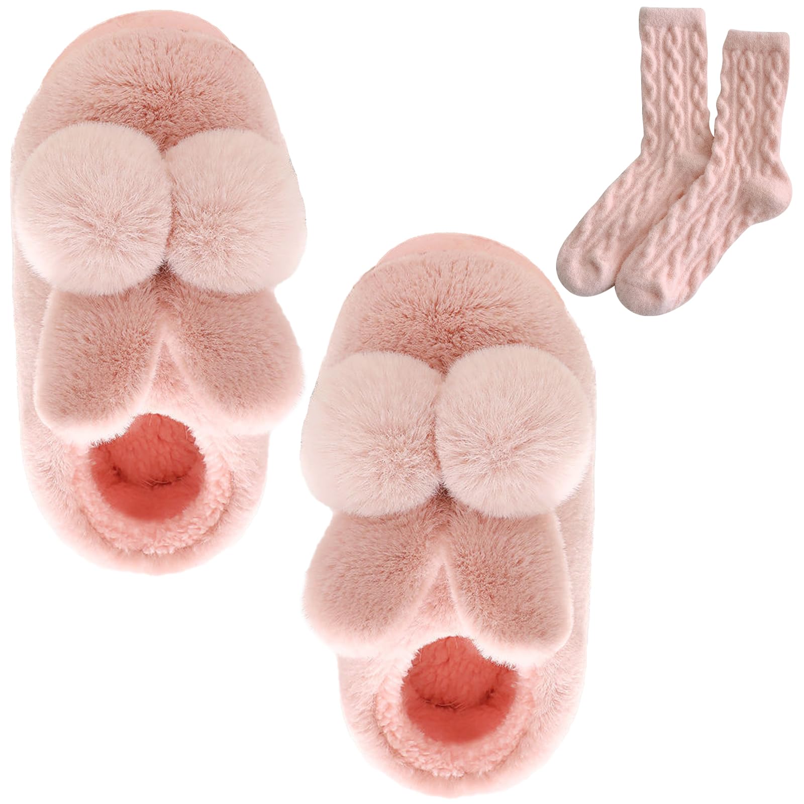 Ciabatte Fuzzy Babba Invernali Con Renne – Calze Comode Antiscivolo Donna Taglia 4-10