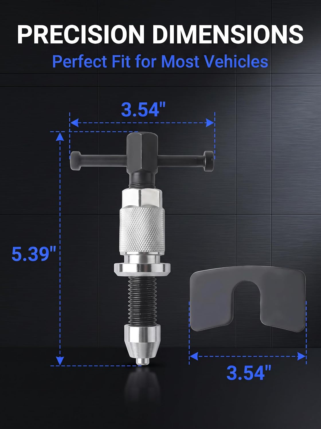 Brake Caliper Compression Tool Set, with Drive Adapter, Press Plate