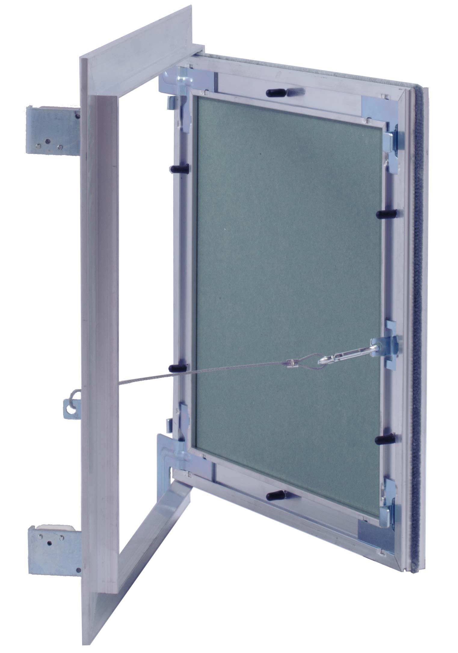 Revisionsklappe Trockenbau 200 x 500 mm – Revisionstür - Wartungsklappe mit 12,5 mm imprägnierter GK-Einlage und Druckverschluss – aus korrosionsbeständigem Aluminium – befliesbar – MW multi werkzeug