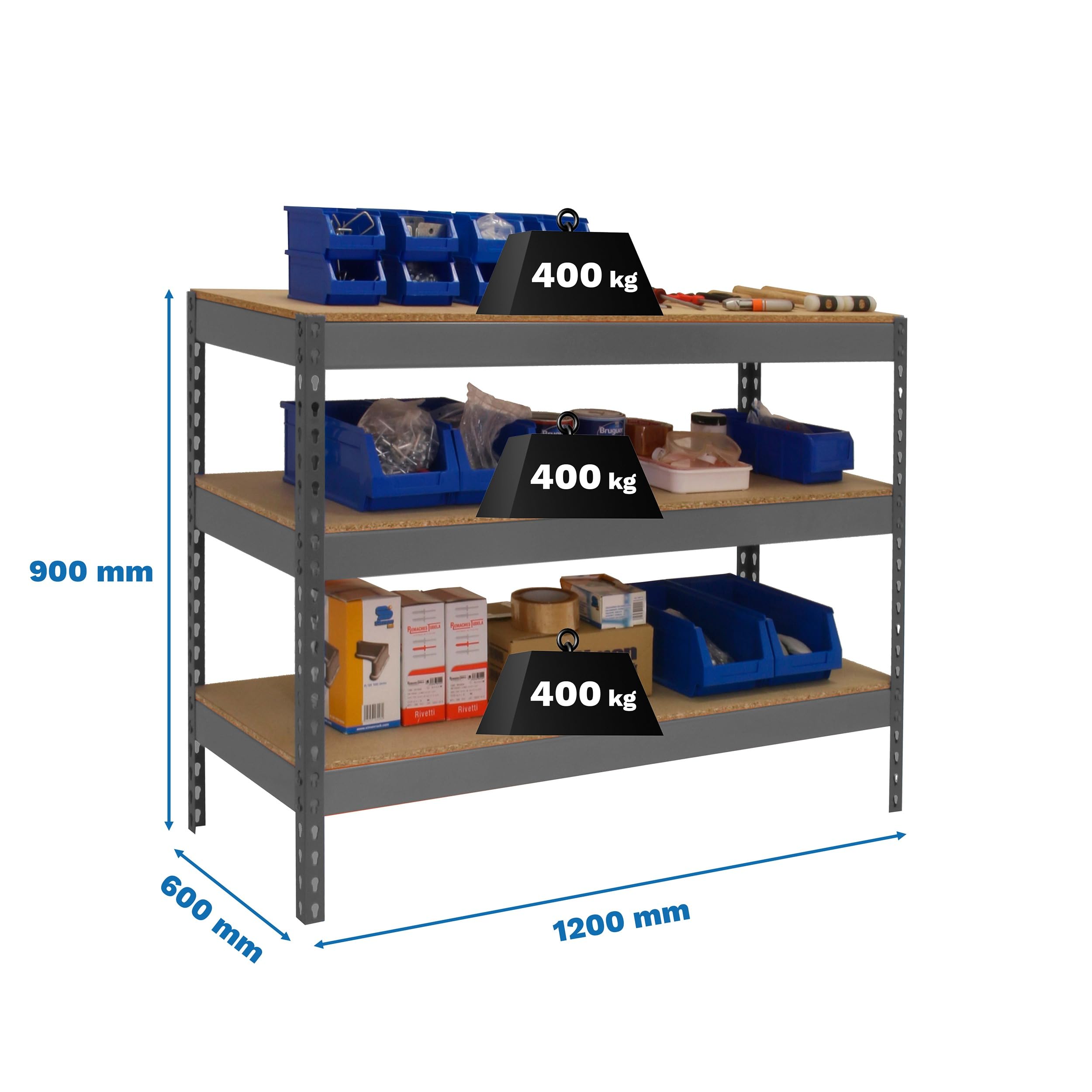 Simon Rack Banco da lavoro officina 1200x600 mm - BT Basic