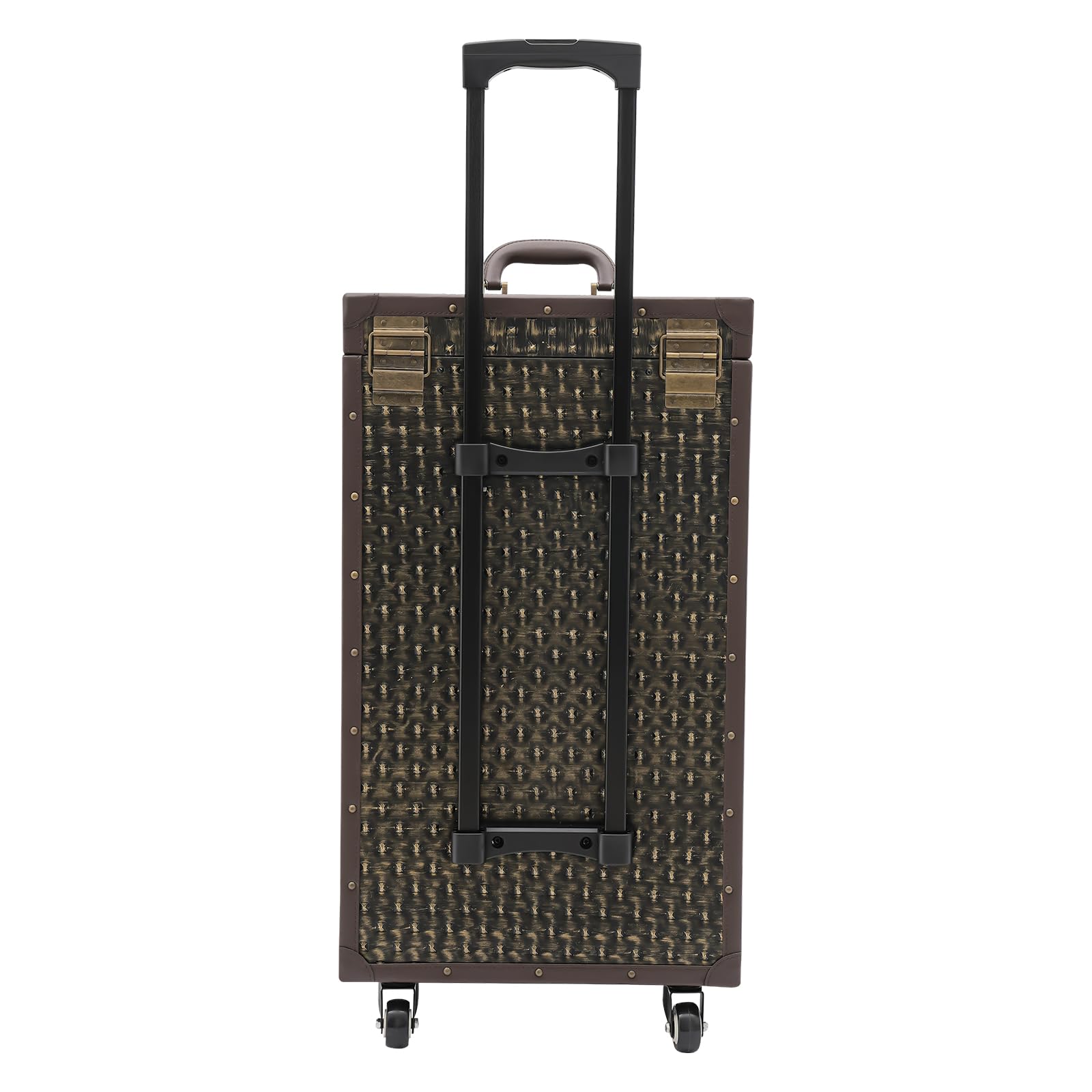 Equipaje Cosmético Tren Cosmético Equipaje de Salón de Belleza, Estuche de Tren de Maquillaje con Ruedas y Cerradura Carrito de Peluquería Estilista Salón de Belleza Equipaje Cos