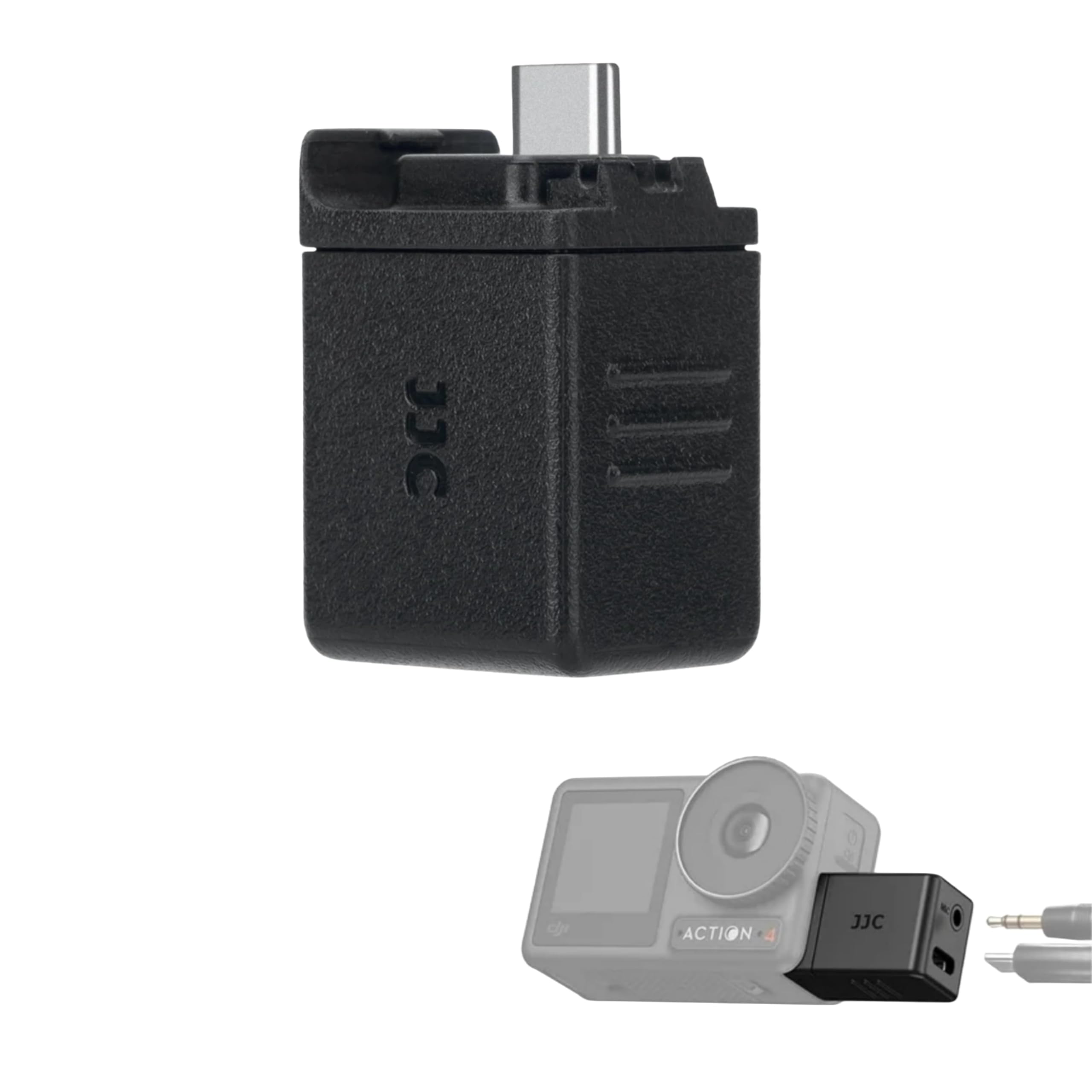 JJC 3.5mm USB-C Microphone Adapter Compatible with DJI Osmo Action 4 / Action 5 Pro – External Mic Audio Adapter Dongle – Type-C to 3.5mm Mic Input Converter Accessories-picture-40