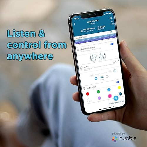 Miniatura 6 de Motorola MBP163CONNECT Monitor de audio para bebés, dispositivo inteligente inalámbrico WiFi para niños pequeños, bebés, guardería, con 10 sonidos