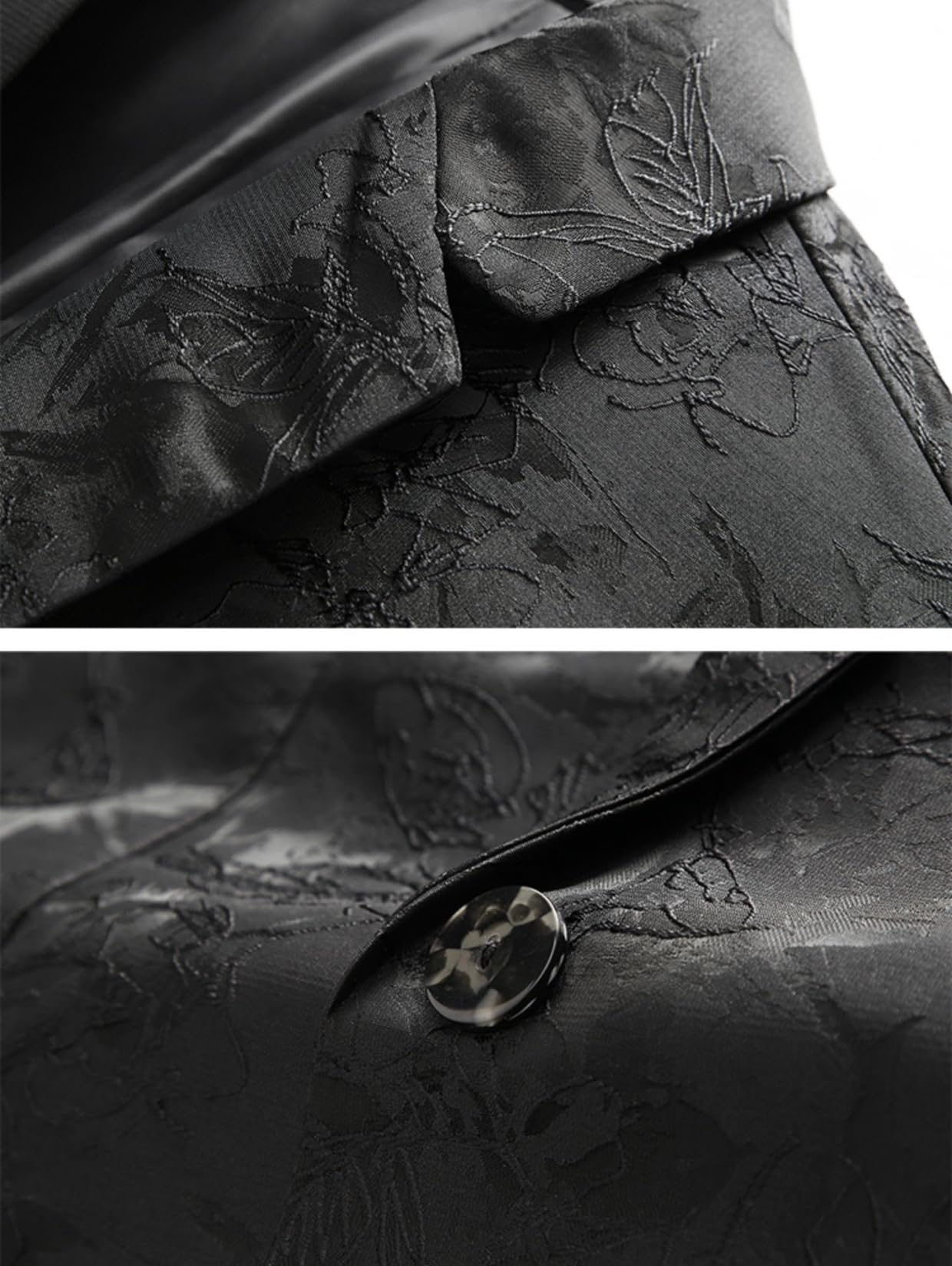 Giacca Formale Jacquard da Uomo Slim Fit Blazer Elegante in Smoking Texturizzata Giacca Completo su Misura con Un Bottone e Tasche per Matrimonio, Festa d'Affari e Abiti Serali