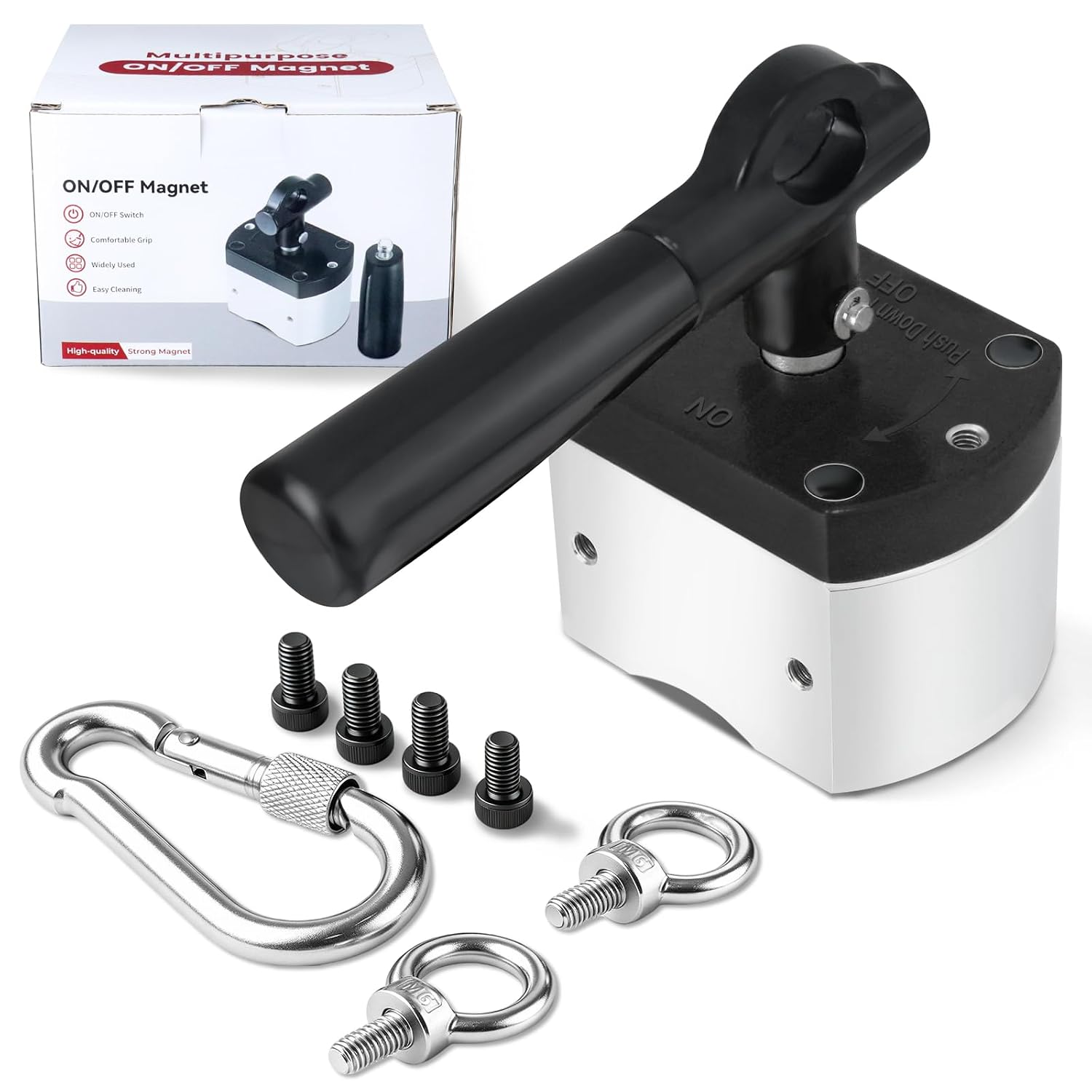 Switchable Magnet with Detatchable Handle for Welding, 600LB On/Off Magnet