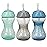 Nuby 3 Piece No-Spill Easy Grip Cup with Flex Straw, Clik It Lock Feature, Neutral, 10 Ounce