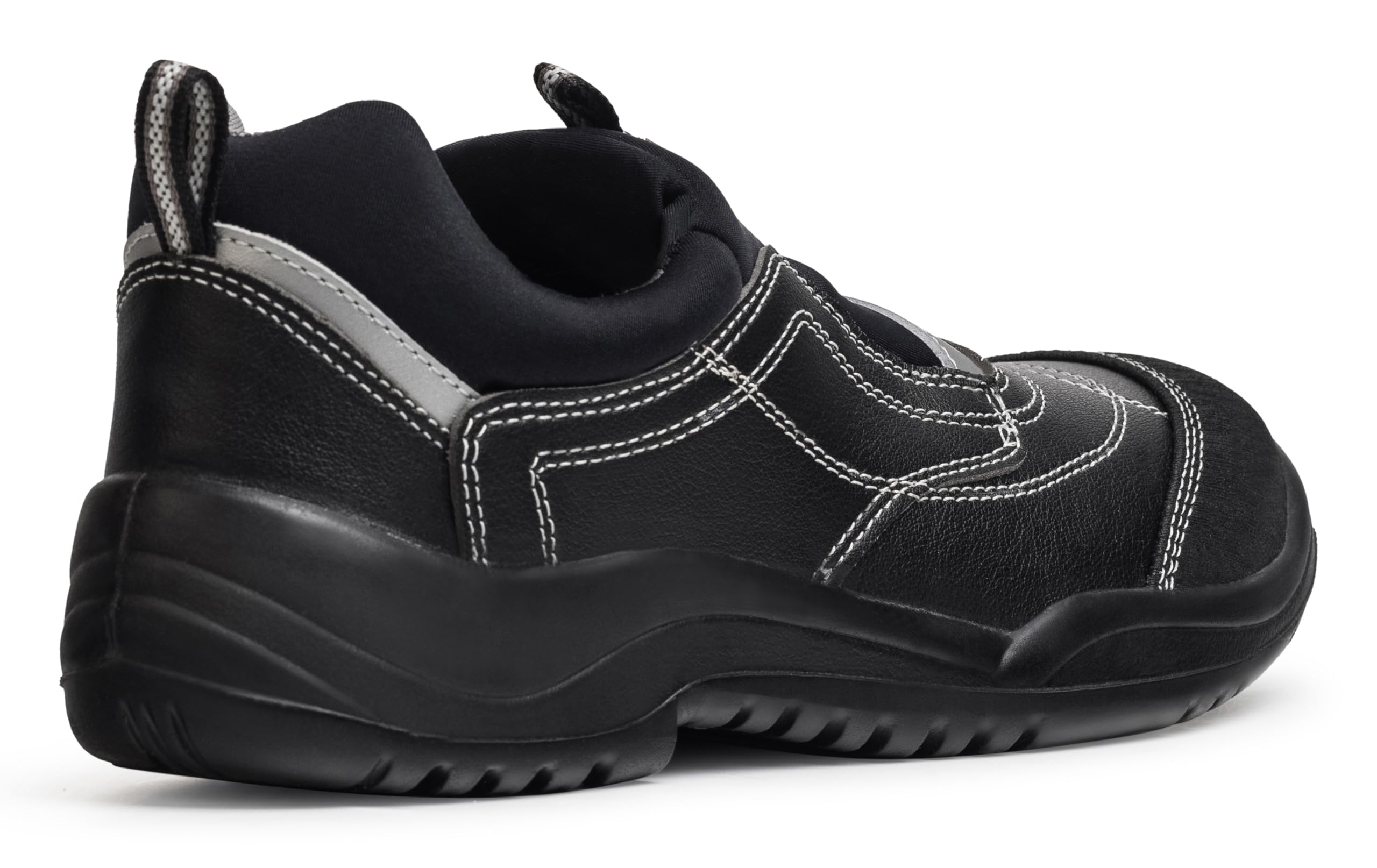 Dian FLEXILE Zapato con Puntera de Seguridad y Plantilla Antiperforación, S1P+SRC, Negro, Talla 38