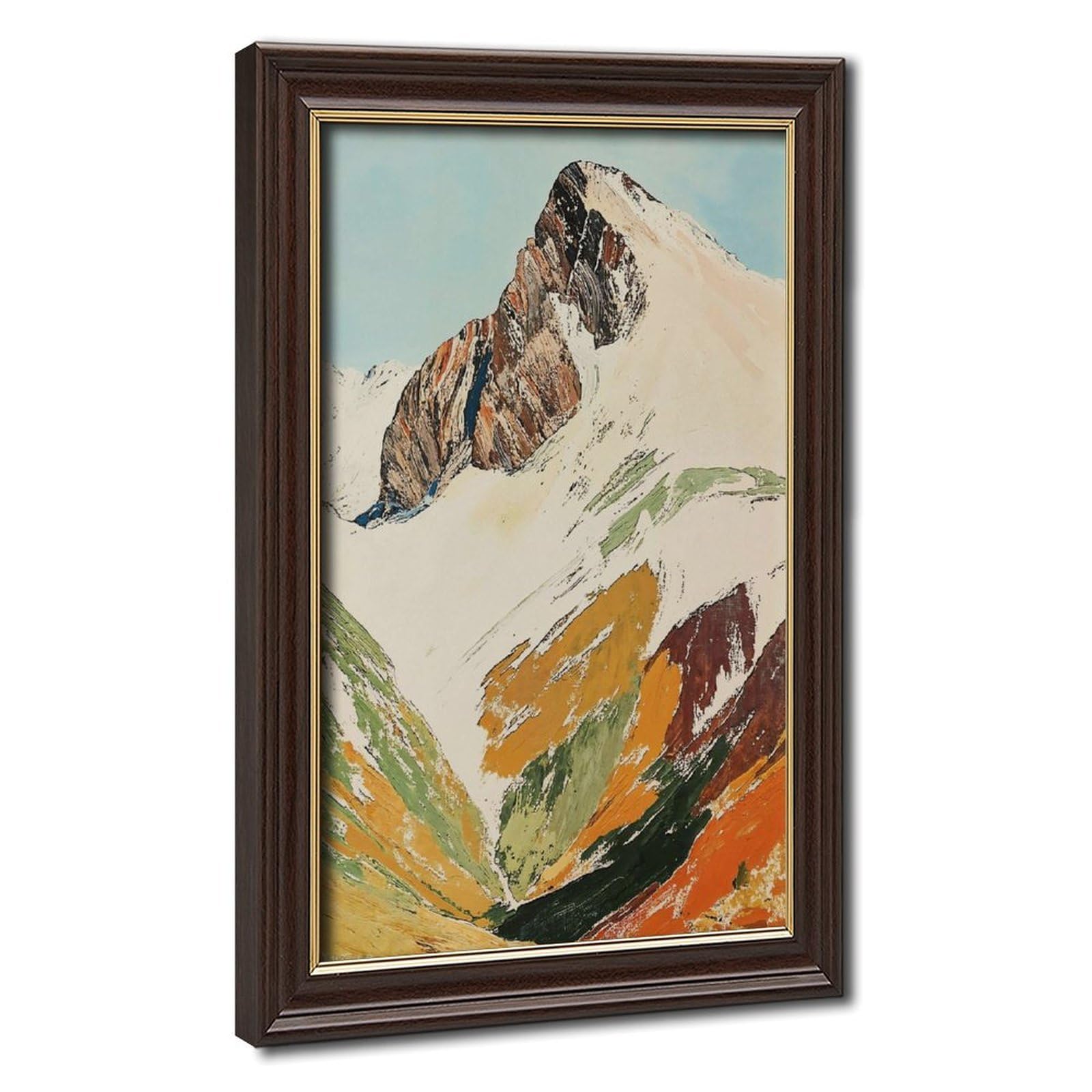 Bareronor Abstract Mountain Poster (3) Canvas Poster Bedroom Decor Landscape Office Room Decor Gift 24" L X 36" W