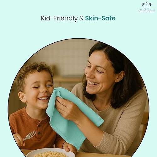 Miniatura 3 de LFH Home - Juego de 12 servilletas medidoras de algodón para mesa de comedor, elegantes servilletas de tela para bodas, fiestas o uso diario,