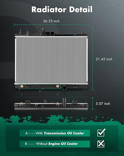 Miniatura 2 de SCITOO Reemplazo completo del radiador de aluminio para 2007 2008 2009 2010 2011 para Nissan Versa hatchback 1.8L 2981 Radiador de plástico