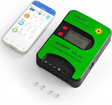15A MPPT SCC 12V/24V Auto PV 75V Built-in WiFi with LCD