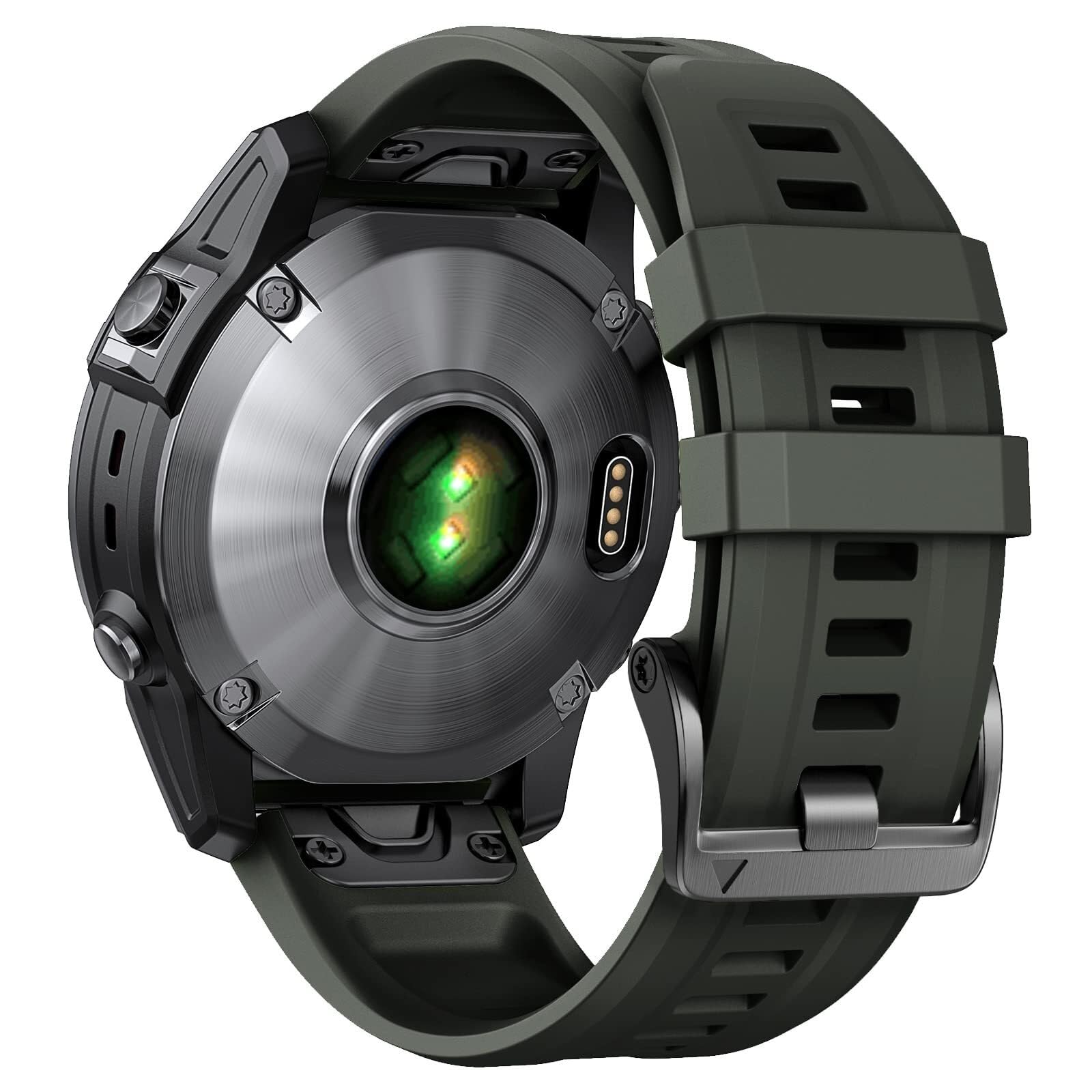 Dla paska Fenix ​​8X 26mm Fenix ​​6X Fenix ​​5X pasek do zegarka Quickfit Fenix ​​5X Plus silikonowa opaska na nadgarstek Fenix ​​7X pro Fenix ​​3 opaska do smartwatcha (niebieski + biały)