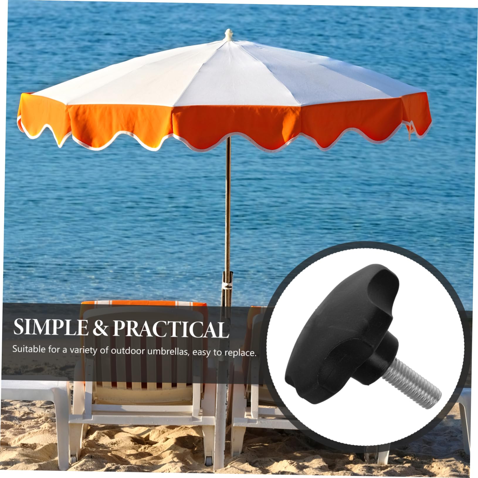 UKCOCO Patio Umbrella Replacement Screw Adapter Heavy Duty Umbrella Base Parts Durable Metal Plastic for Outdoor Use : Patio, Lawn & Garden