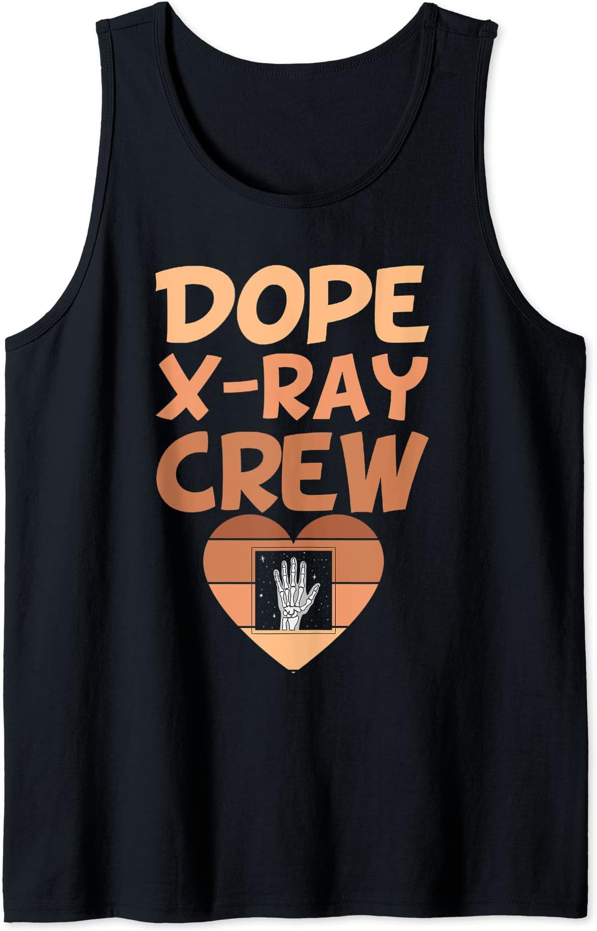 Black Xray Tech Crew Radiology Tech Dope X-Ray Technician Tank Top