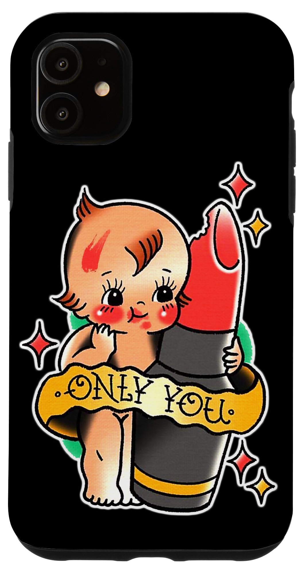 Kewpie Baby Lipstick x Only You x Cute Kewpie Doll Case for iPhone 11