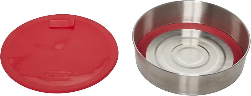 5252078 Official Round Cook/Bake Pan with Silicone Lid, 7-inch, Red