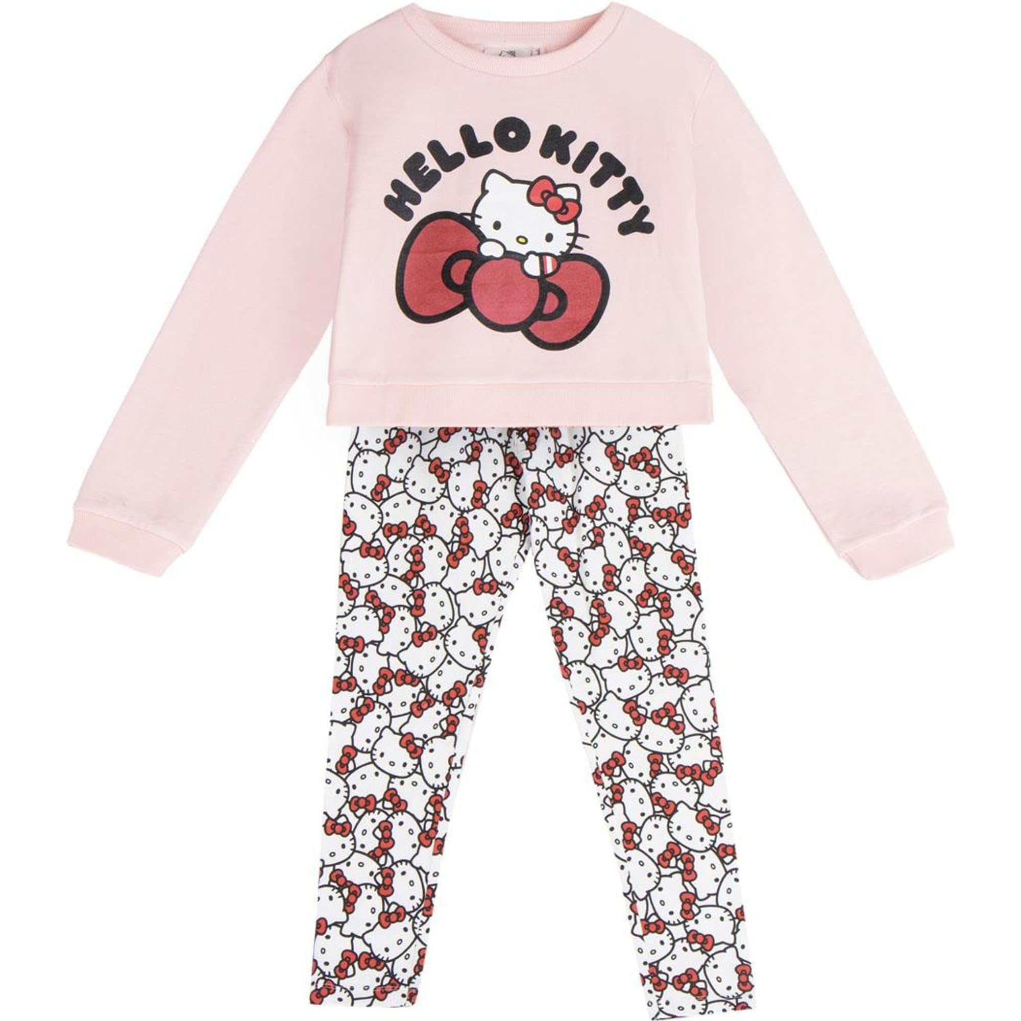 Hello Kitty Cotton Kids Tracksuit Comfy Soft Everyday Wear Set | Hello Kitty Kids Activewear