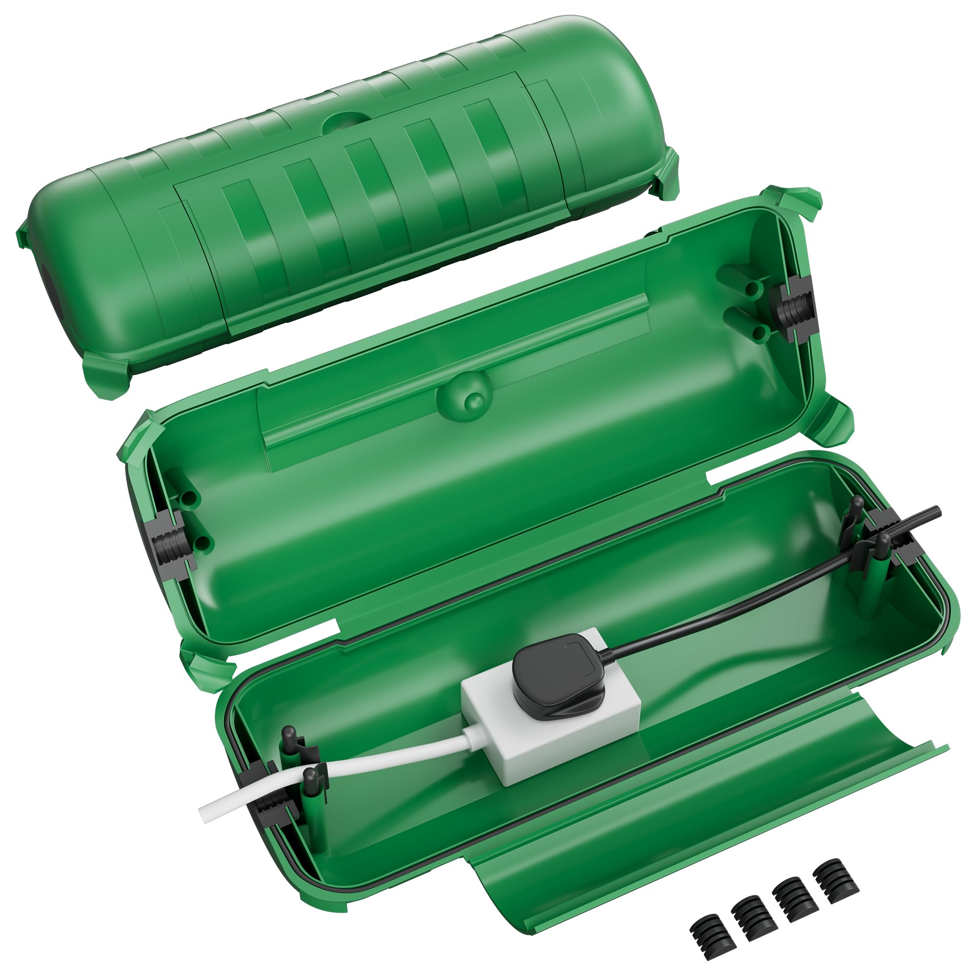 Joinfworld Waterproof Outdoor Electrical Box (29 × 11 × 7.5cm),Green