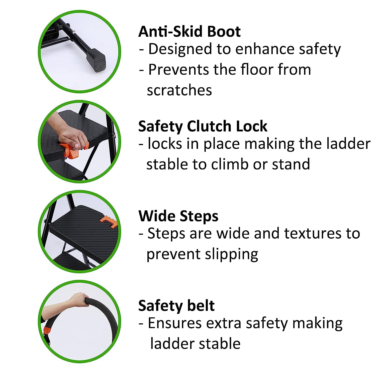 CIPLA PLAST 3 Step Ladder - Heavy Duty & Foldable -7 CIPLA PLAST 3 Step Ladder - Heavy Duty & Foldable -7