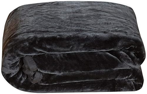 Chezmoi Collection, cobija de visón sintético, estilo coreano, una capa gruesa y pesada, 8 onzas, tamaño Queen 90 x 92 in, Poliéster & Mezcla de