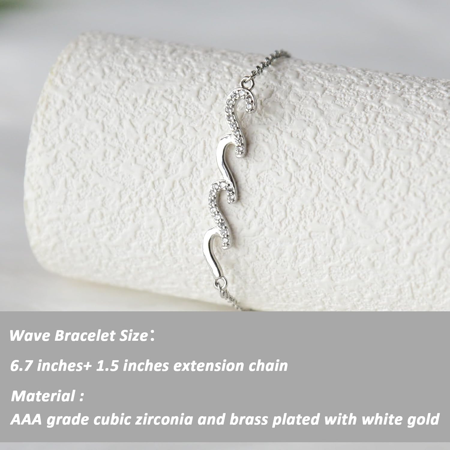 Inspirational Wave Bracelet for Women - Unique Get Well, 'Thinking of You' Gifts, Ideal for Friend Sister Mom Daughter - Image 2