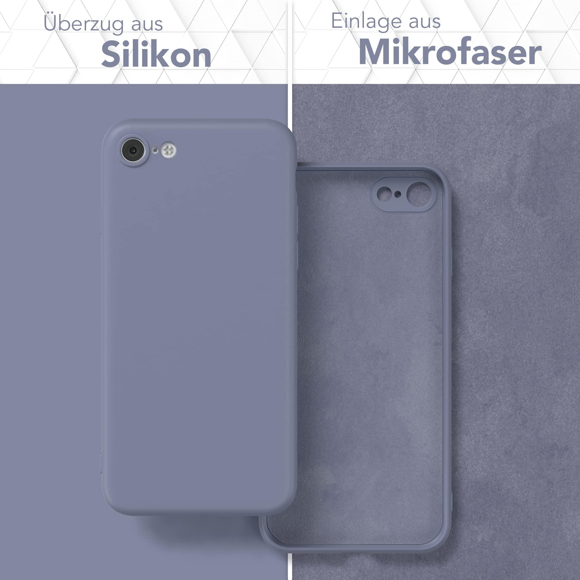 Silikonhülle Für IPhone SE 2022/2020 & IPhone 7/8 – Stoßfest, Schwarz Matt