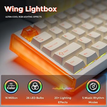 DAREU COOL68 Hall Effect Magnetic Switch Mechanical Gaming Keyboard 65%