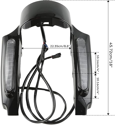 Miniatura 3 de TCMT Juego de fascia de guardabarros trasero compatible con Harley Touring Road King CVO Road Glide Ultra Classic Electra Glide Street Glide