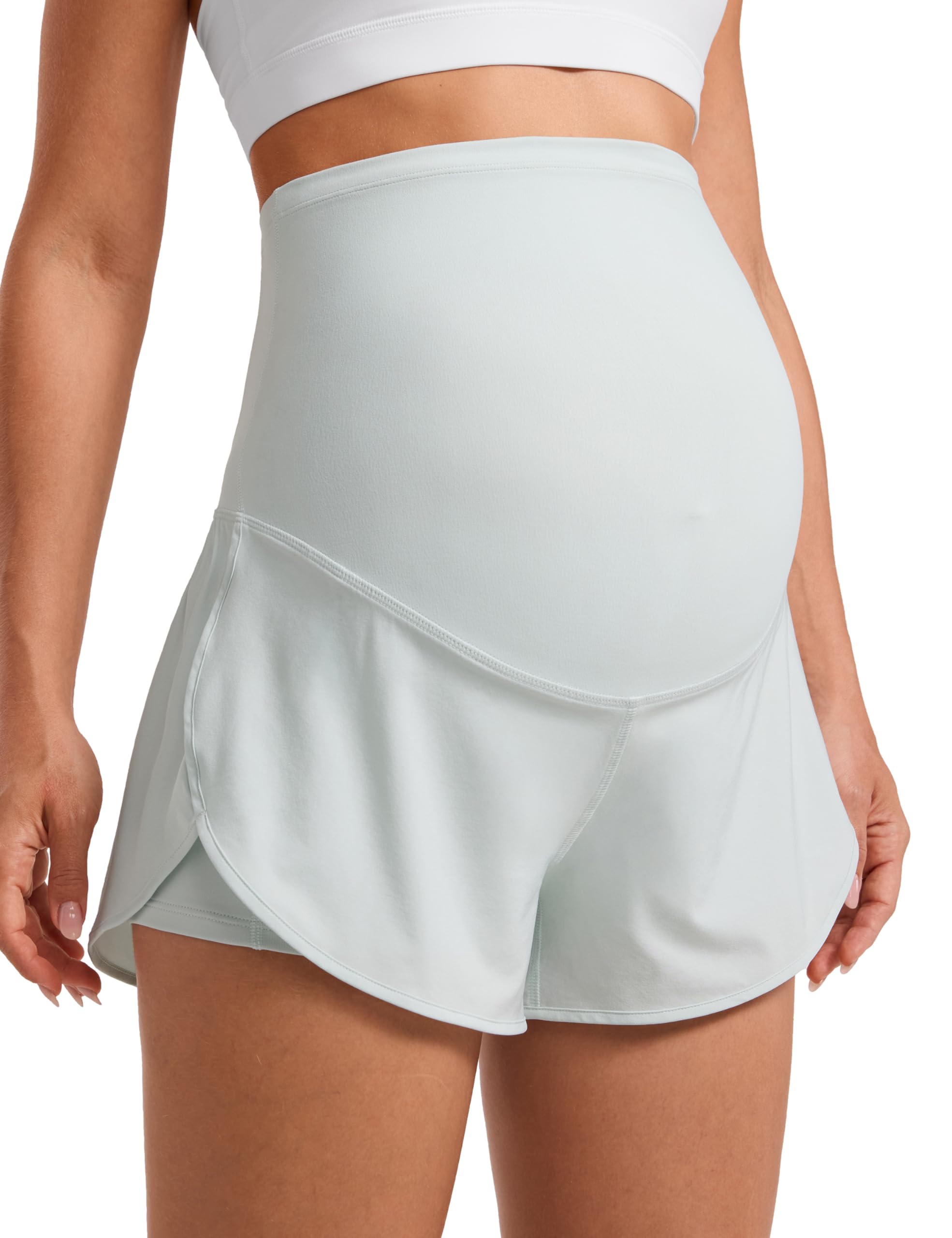 CRZ YOGA Lightweight Maternity Dolphin Shorts