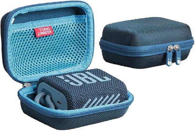 Hard EVA Travel Case for JBL GO 3 Portable Speaker by Hermitshell(Blue)