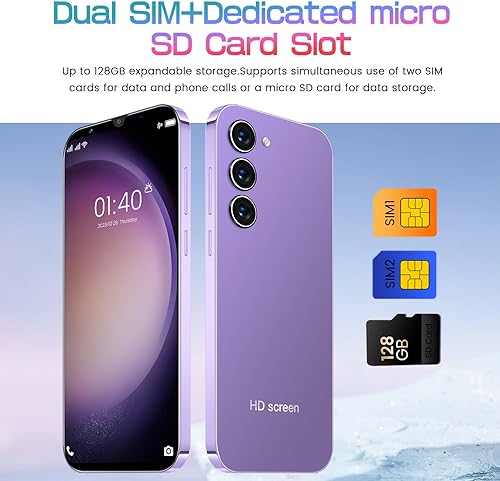 Miniatura 6 de Teléfonos Android desbloqueados, Android 10.0 Teléfonos celulares desbloqueados 1+8G Teléfono inteligente 6.0 pulgadas Teléfono móvil 2800mAh