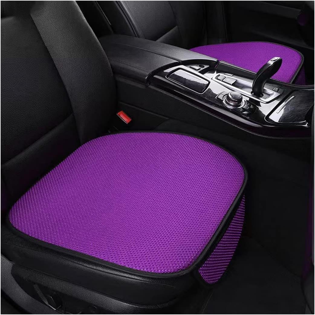 AUCELI 2 Pcs Car Seat Cushion Pad, Universal Anti-Slip Drivers Seat Covers Protector, Breathable Comfort Auto Front Seat Cushion Mat, Vehicle Interior Accessories for Truck, SUV, Van