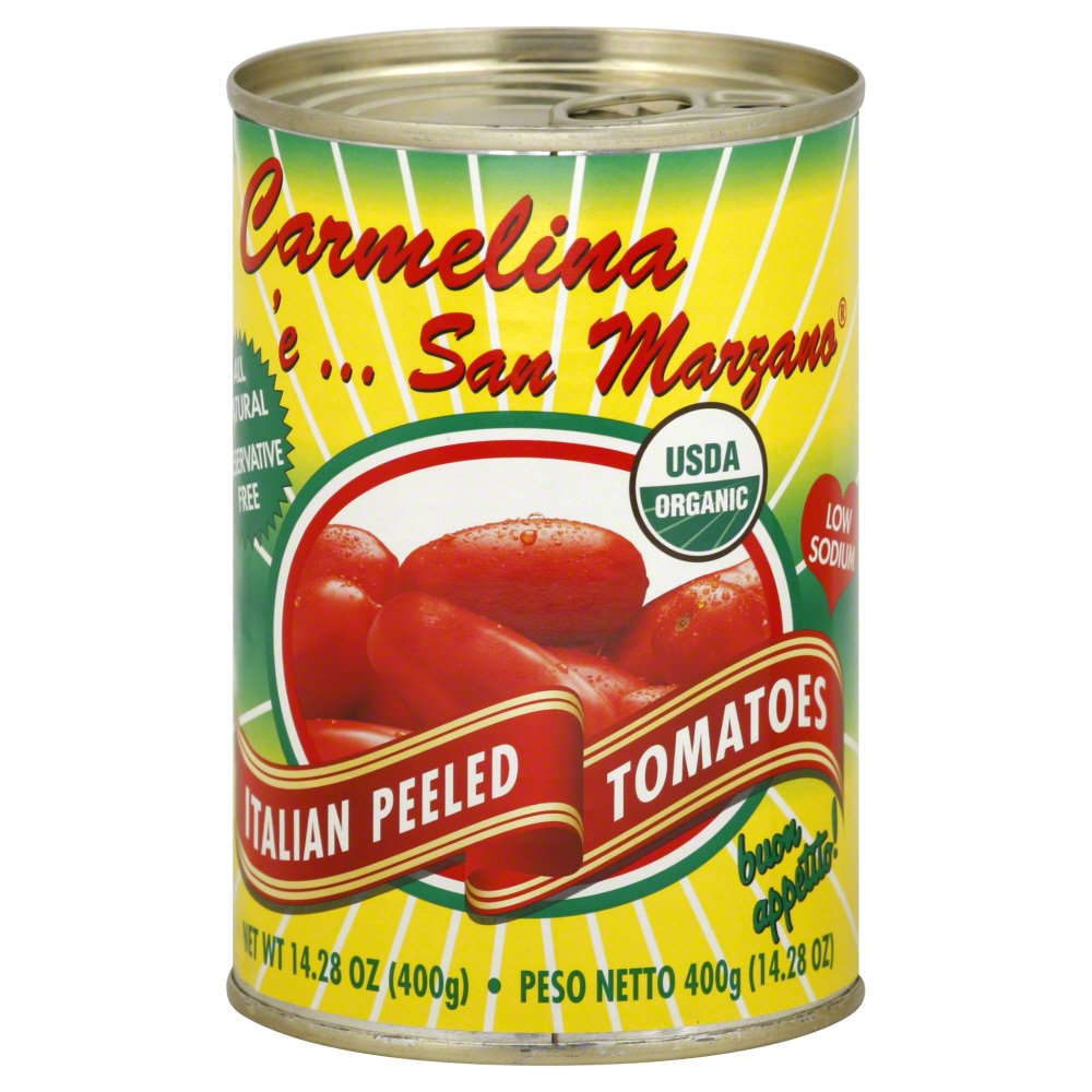 Carmelina Organic Whole Peeled Tomato, 14.28 OZ