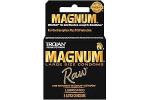 Magnum Large Size Raw Lubricated Latex Condoms
