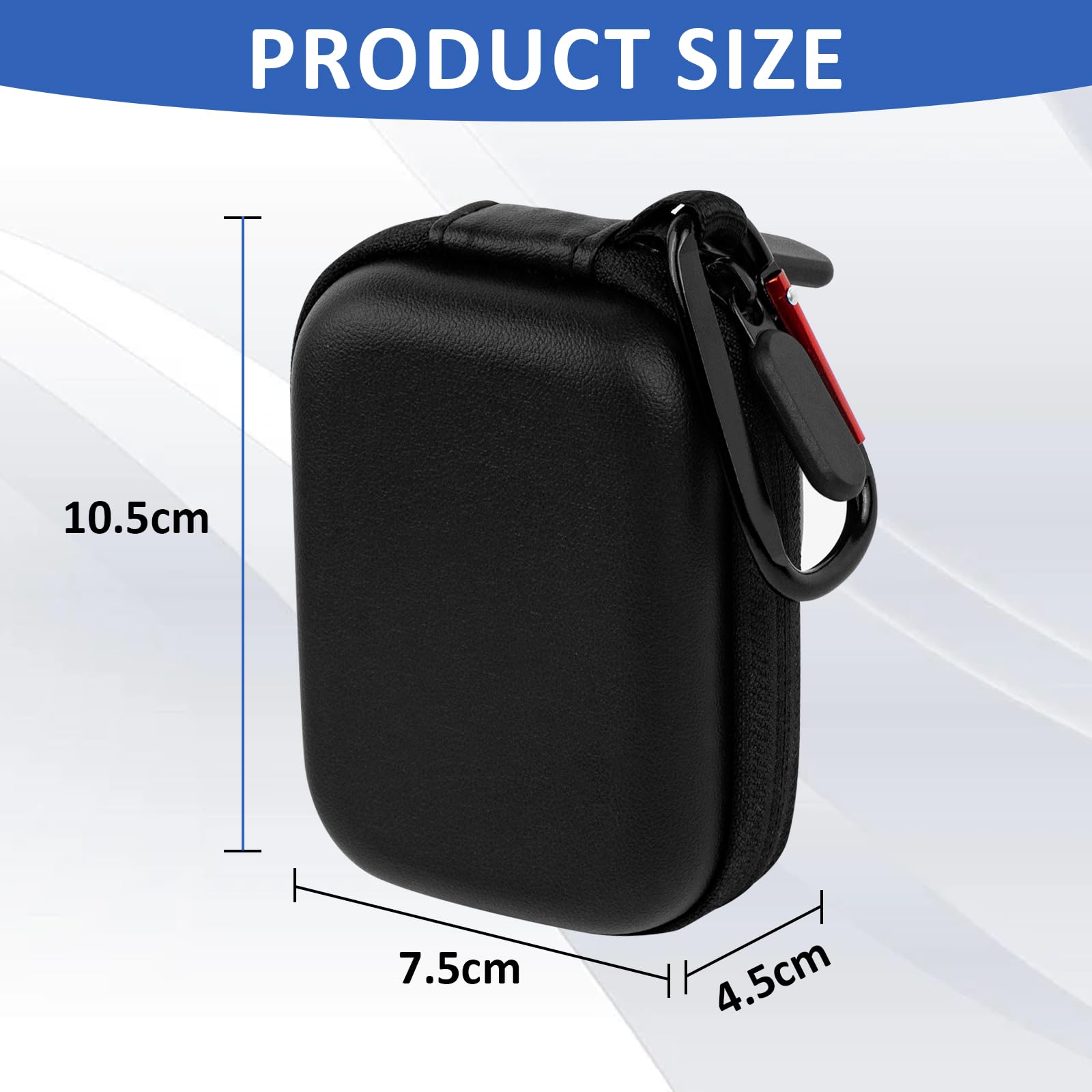 Hesupy Étui De Voyage Pour Dji Action 5 Pro/4/3, Sac De Protection Résistant Aux Chutes Noir
