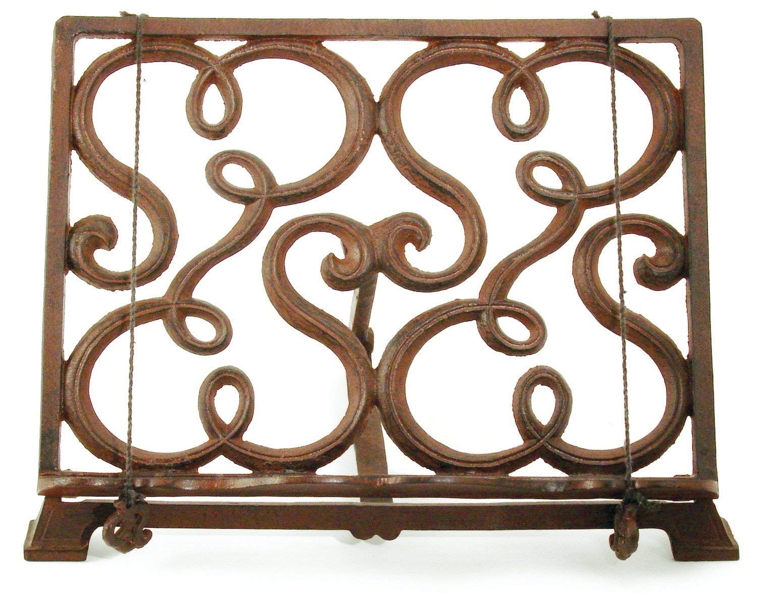 Esschert Design 8032 - Supporto per libri di cucina (finitura rustica)