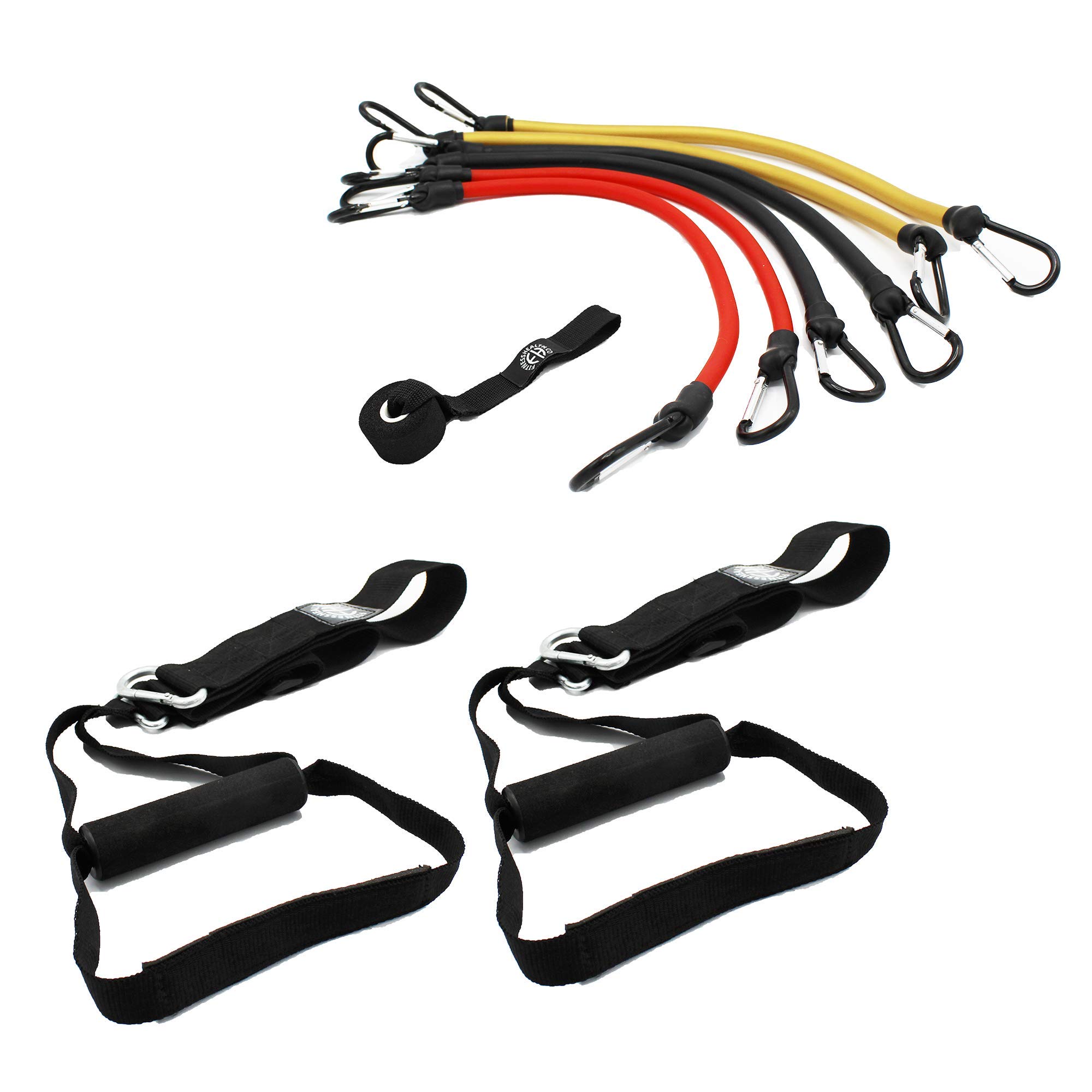 Fitness Health Sospensione Bodyweight Trainer System Kit Sling Training Strap Strap Kit di resistenza con ancoraggio porta e maniglie per casa palestra fitness con guida per esercizi in viaggio e