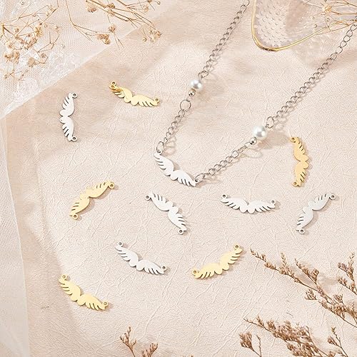 Miniatura 3 de DICOSMETIC Enlace Charm Corazón Doble Bucles Amor Colgante Hueco Acero Inoxidable Charm para DIY Joyería, Acero inoxidable, Acero inoxidable