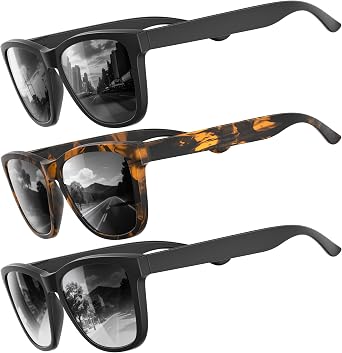 Polarized Sunglasses for Mens Womens - Fashion Men Sun Glasses Shades for Driving Fishing Lightweight UV Protection