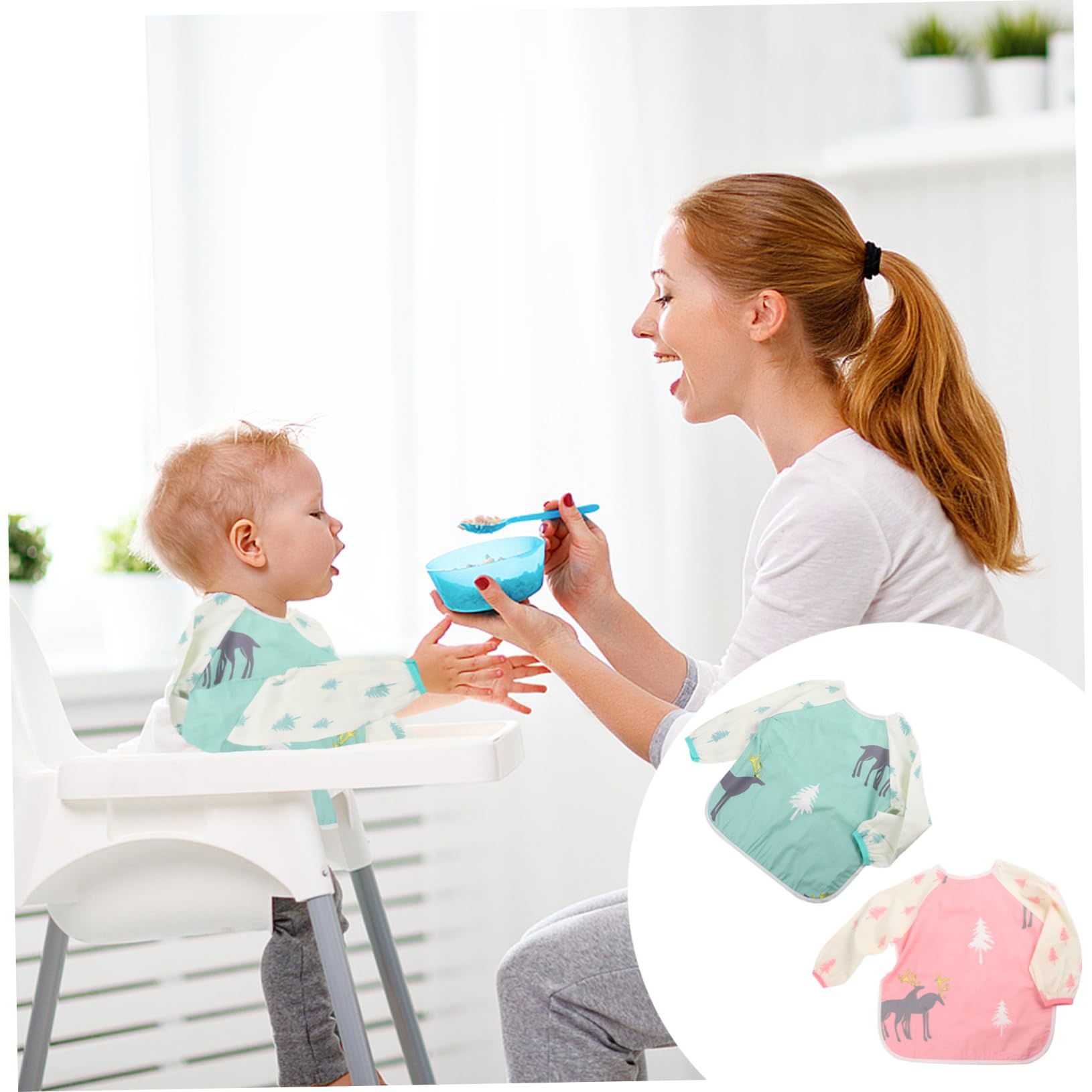 Toyvian 4 Pezzi Grembiule Per Bambini Grembiule Bavaglini Infantili Grembiuli Per I Bambini Bavaglino Grembiule Per Bambini Tpu Grembiule Mangiare Grembiuli Cartone Animato Bavaglino