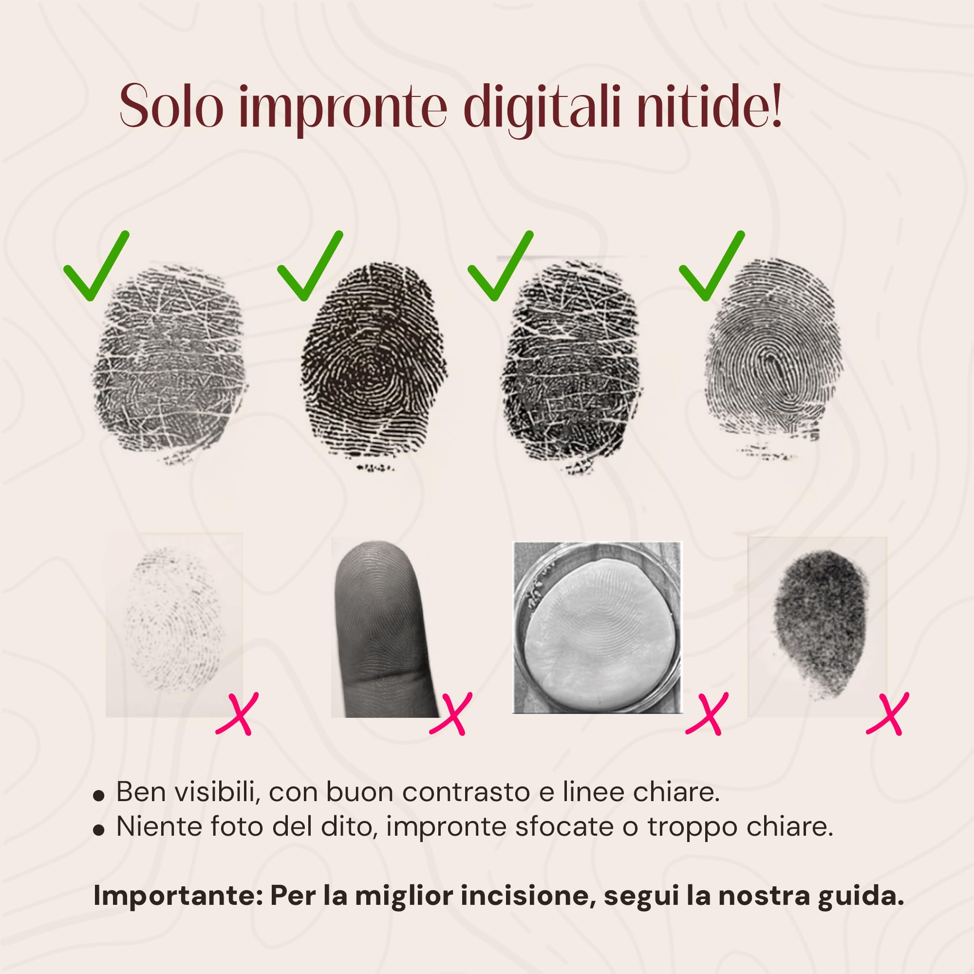Collana personalizzata con impronta digitale con incisione – Opzionalmente con pietra portafortuna o lettere – placcata in oro 18 carati, oro rosa, argento – gioiello commemorativo e idea
